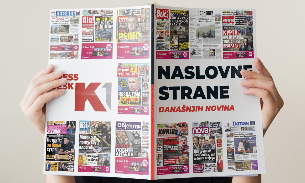 ŠTA ŠTAMPA ŠTAMPA: Naslovne strane za ponedeljak, 15. avgust