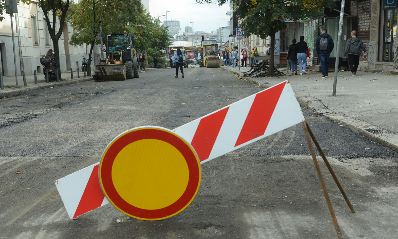 RADOVI U MILEŠEVSKOJ - od srede IZMENA LINIJA u gradskom prevozu