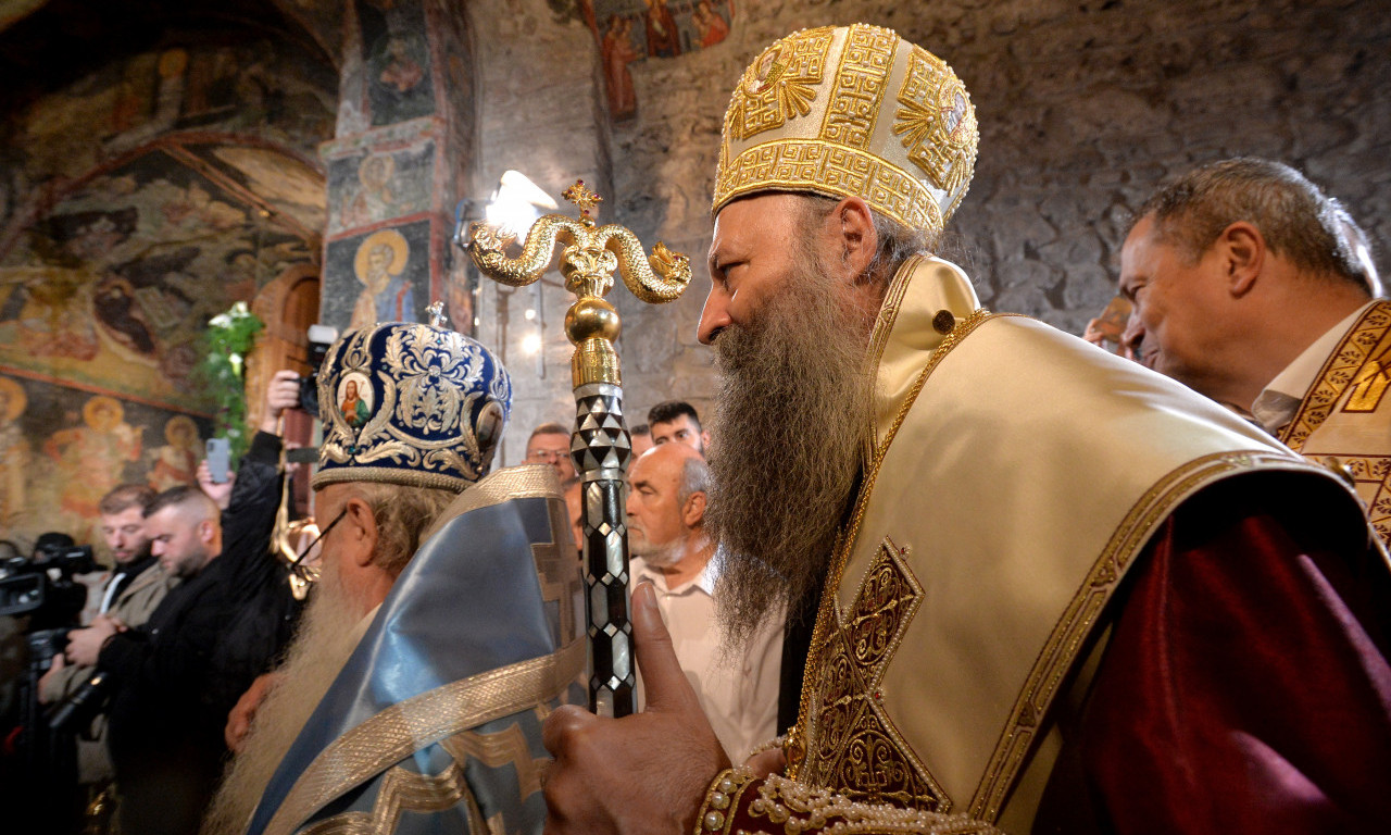 PATRIJARH PORFIRIJE uveden u tron U PEĆKOJ PATRIJARŠIJI