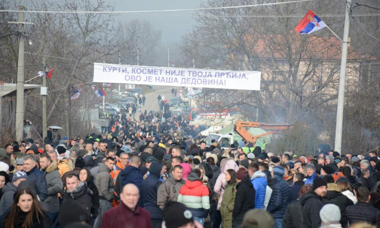 Kurti, Kosmet NIJE TVOJA PRĆIJA, OVO JE NAŠA DEDOVINA - završen MITING U RUDARU, barikade NEĆE biti UKLONJENE