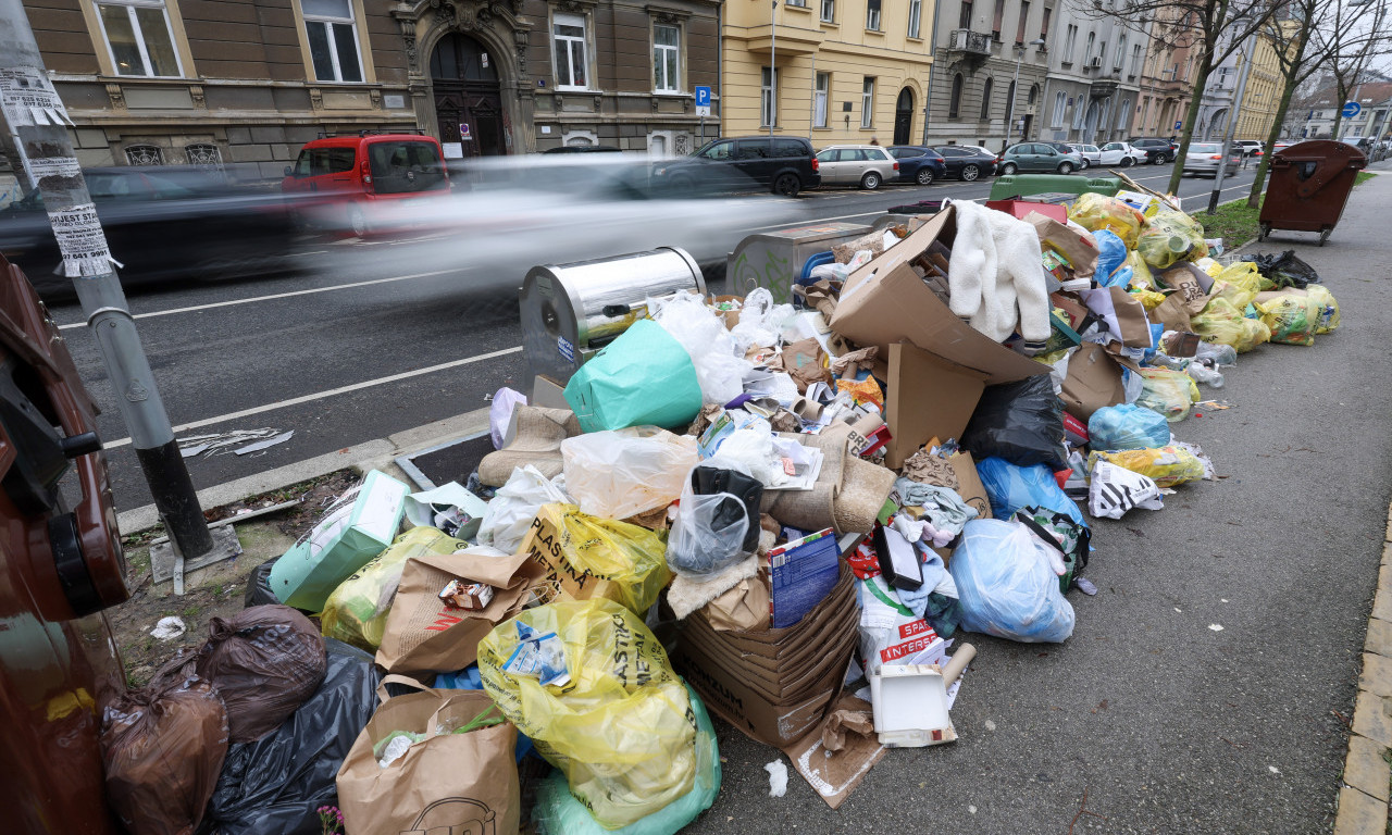 ZAGREB se GUŠI U SMEĆU: Radnici ČISTOĆE ne odustaju od ŠTRAJKA