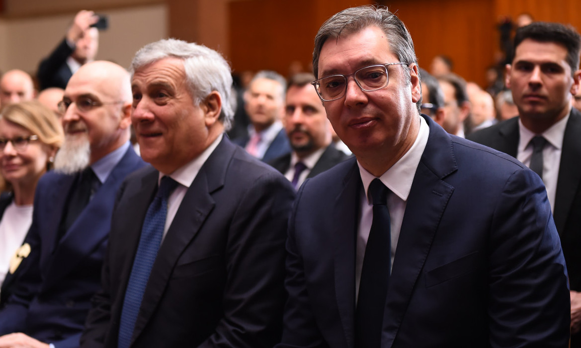 POČEO POSLOVNI FORUM SRBIJA - ITALIJA Tu su Vučić i Tajani i oko 500 privrednika