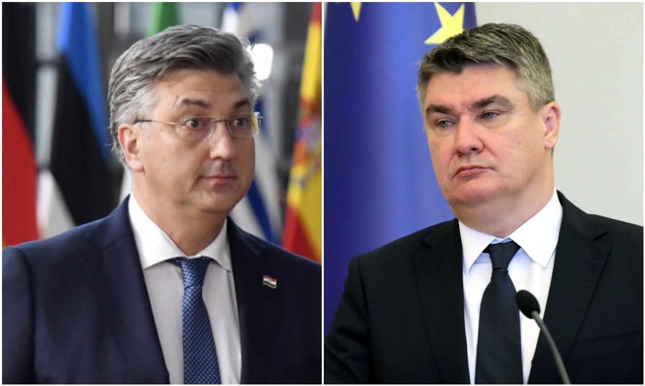 PRŠTI kod Hrvata: ŠMRKANJE, sklekovi, ČUČNJEVI - Plenković i Milanović OPET potvrdili da su zreli za CIRKUS