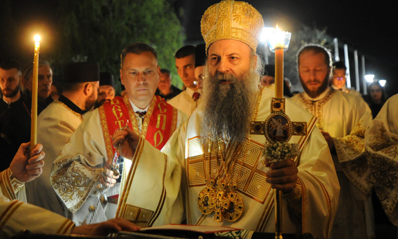 PATRIJARH PORFIRIJE na ponoćnoj liturgiji: Neka je MIROM, RADOŠĆU I LJUBAVLJU ispunjen Vaskrs