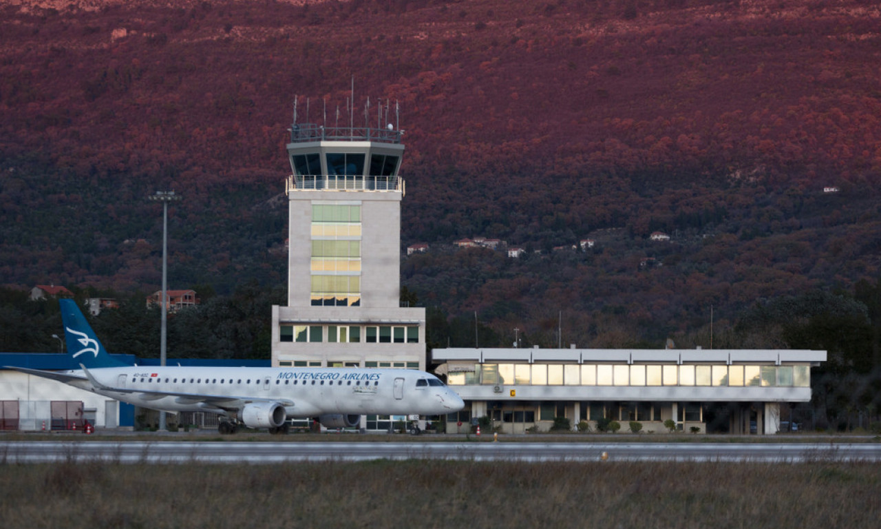 AERODROMI u Podgorici i Tivtu zatvoreni zbog DOJAVA O BOMBI, drama u Crnoj Gori