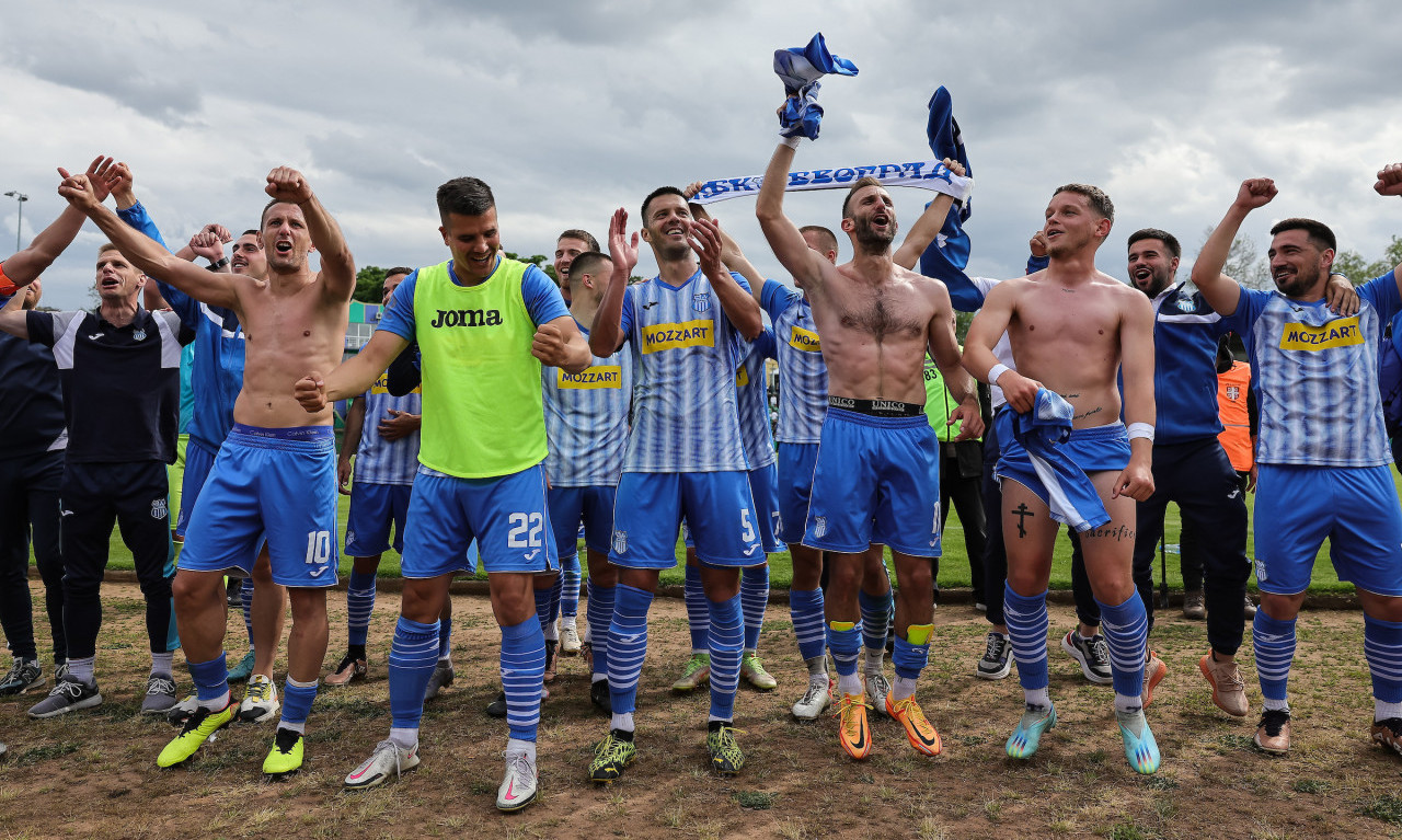 OFK Beograd proslavio plasman u PRVU ligu, BSK nije ni došao