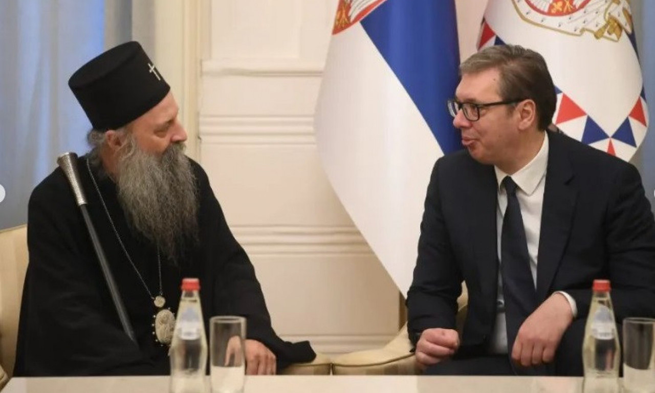 PATRIJARH PORFIRIJE sutra kod VUČIĆA! Predsednik brzo reagovao na SRAMNU zabranu KURTIJA