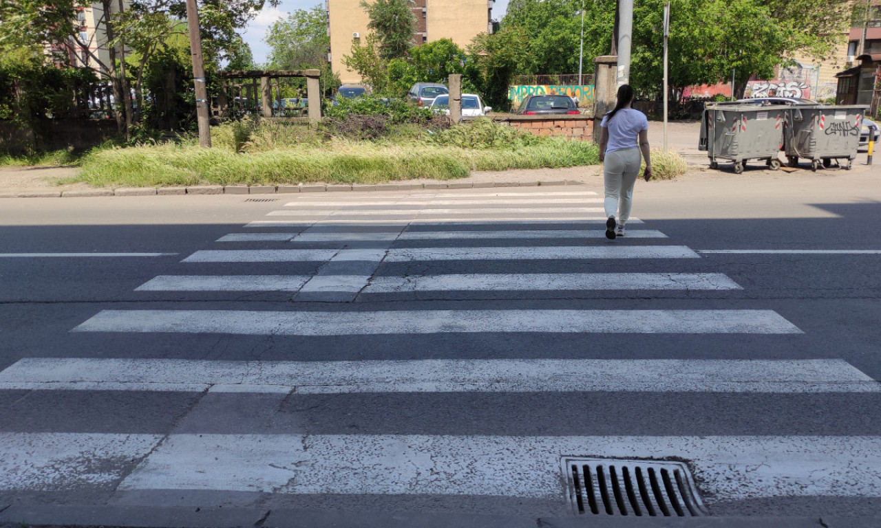 Jedan SJAJNO OSMIŠLJEN PEŠAČKI PRELAZ, baš na pravom mestu: Žbunje, zid ili kontejneri - BIRAJTE