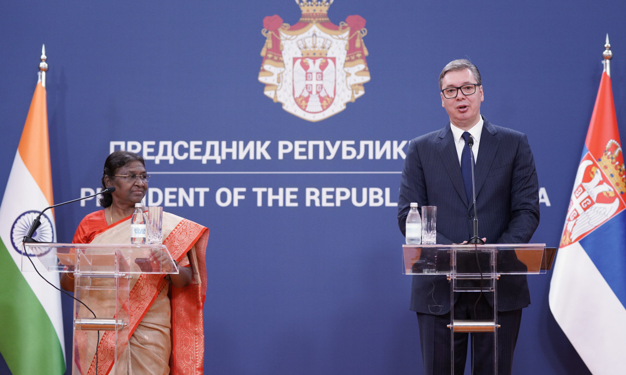 Vučić sa PREDSEDNICOM INDIJE: Hvala na podršci TERITORIJALNOM INTEGRITETU Srbije