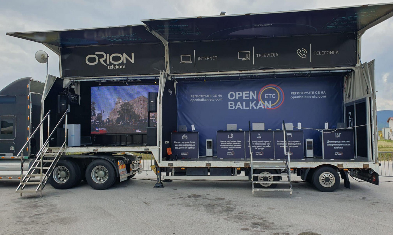 Ako krećete prema Makedoniji OVO JE BAŠ VAŽNO: Na Preševu postavljen KAMION ZA PREKONFIGURACIJU TAGA