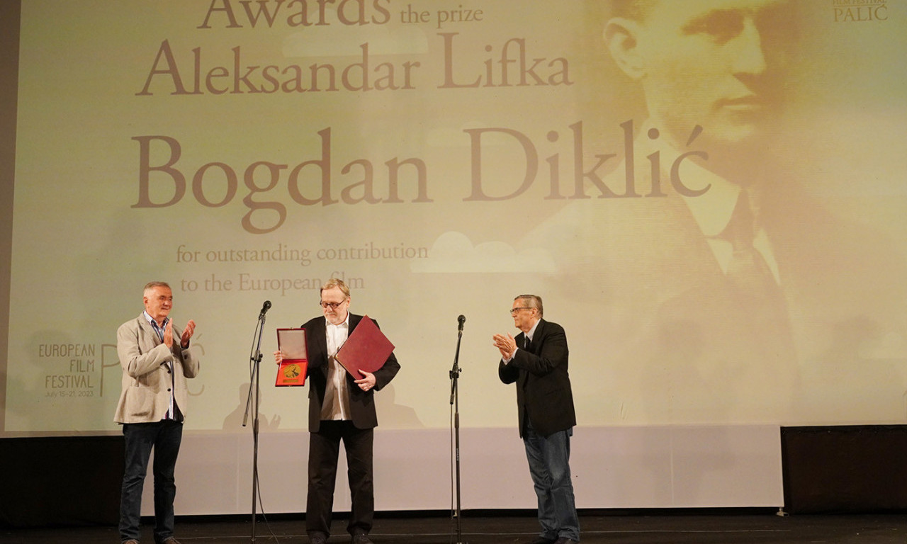 PALIĆKI filmski festival počeo URUČENJEM NAGRADE "Aleksandar Lifka" BOGDANU DIKLIĆU