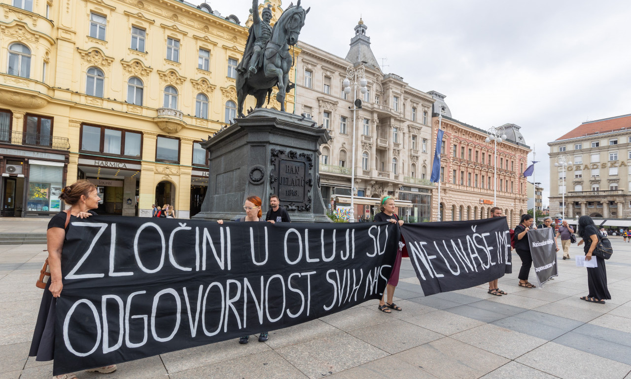 Održan ANTIRATNI SKUP u Zagrebu u znak sećanja na ŽRTVE "Oluje"