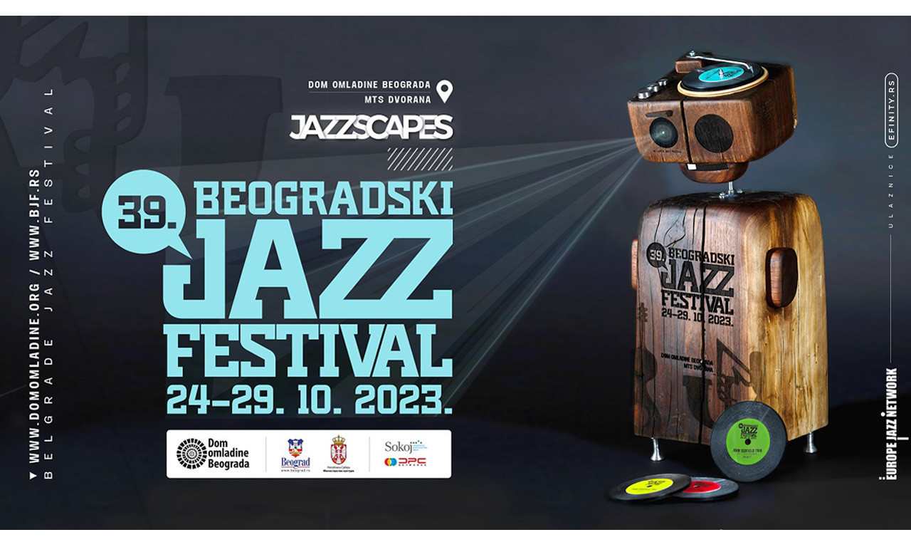 39. BEOGRADSKI JAZZ FESTIVAL od 24. do 29. OKTOBRA u Domu omladine Beograda i Mts Dvorani