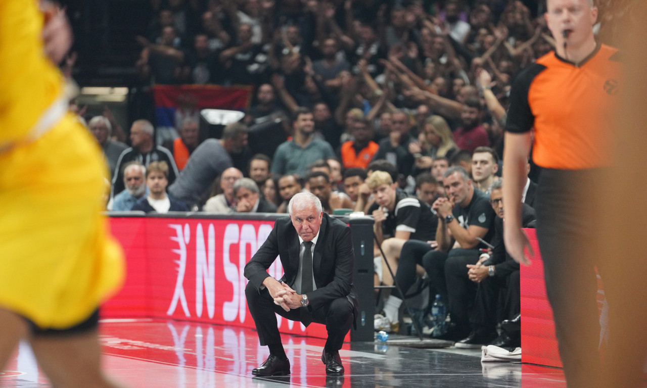 LOŠE VESTI ZA PARTIZAN: Obradović neće moći da računa na najboljeg igrača protiv Asvela!