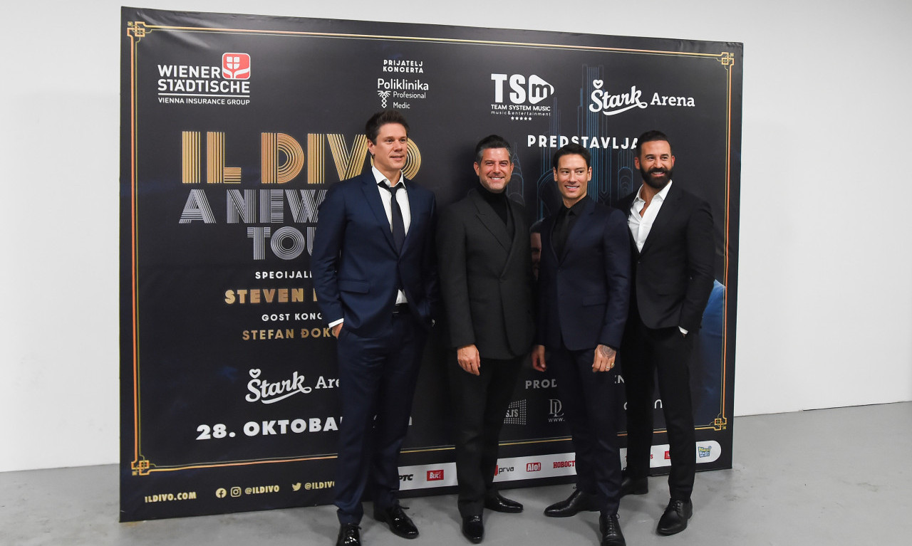 Sastav IL DIVO večeras u BEOGRADU: Svaki koncert u Srbiji nam je kao POVRATAK KUĆI