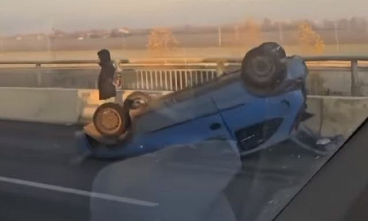 ŠOK PRIZOR! Automobil završio na krovu u Smederevskoj Palanci (FOTO+VIDEO)