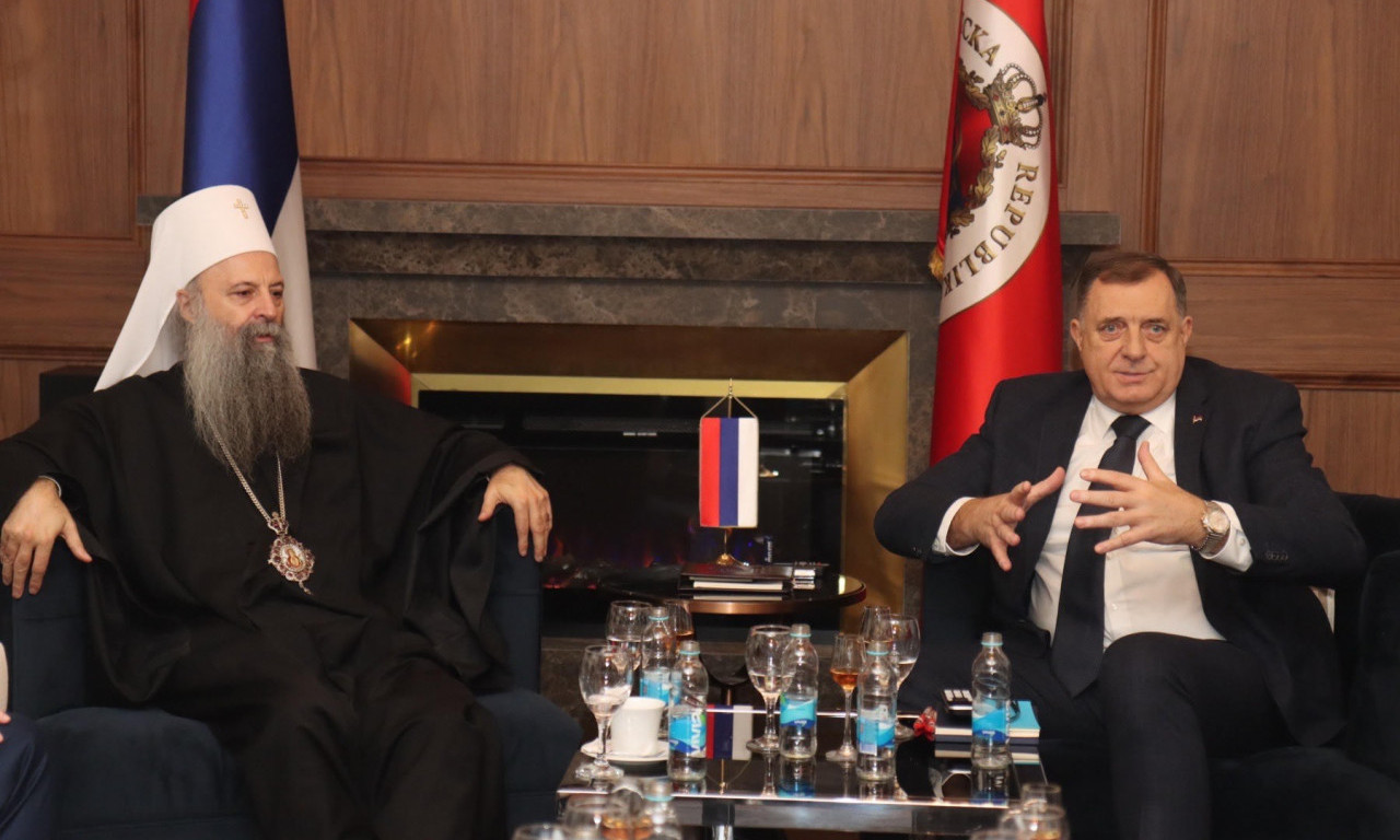 DODIK SA PATRIJARHOM PORFIRIJEM: "Republika Srpska će nastaviti da podržava aktivnosti SPC (FOTO)