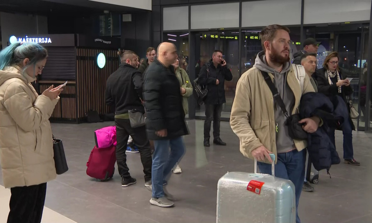 NAJNOVIJE INFORMACIJE SA AERODROMA "NIKOLA TESLA" Ima odstupanja od reda letenja