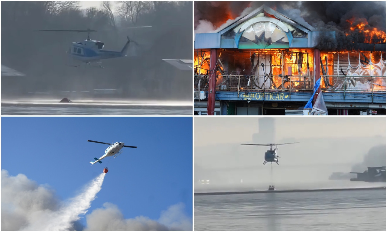 VATRA se ne PREDAJE u Kineskom tržnom centru! Evo kako izgleda AKCIJA gašenja iz HELIKOPTERA (VIDEO)