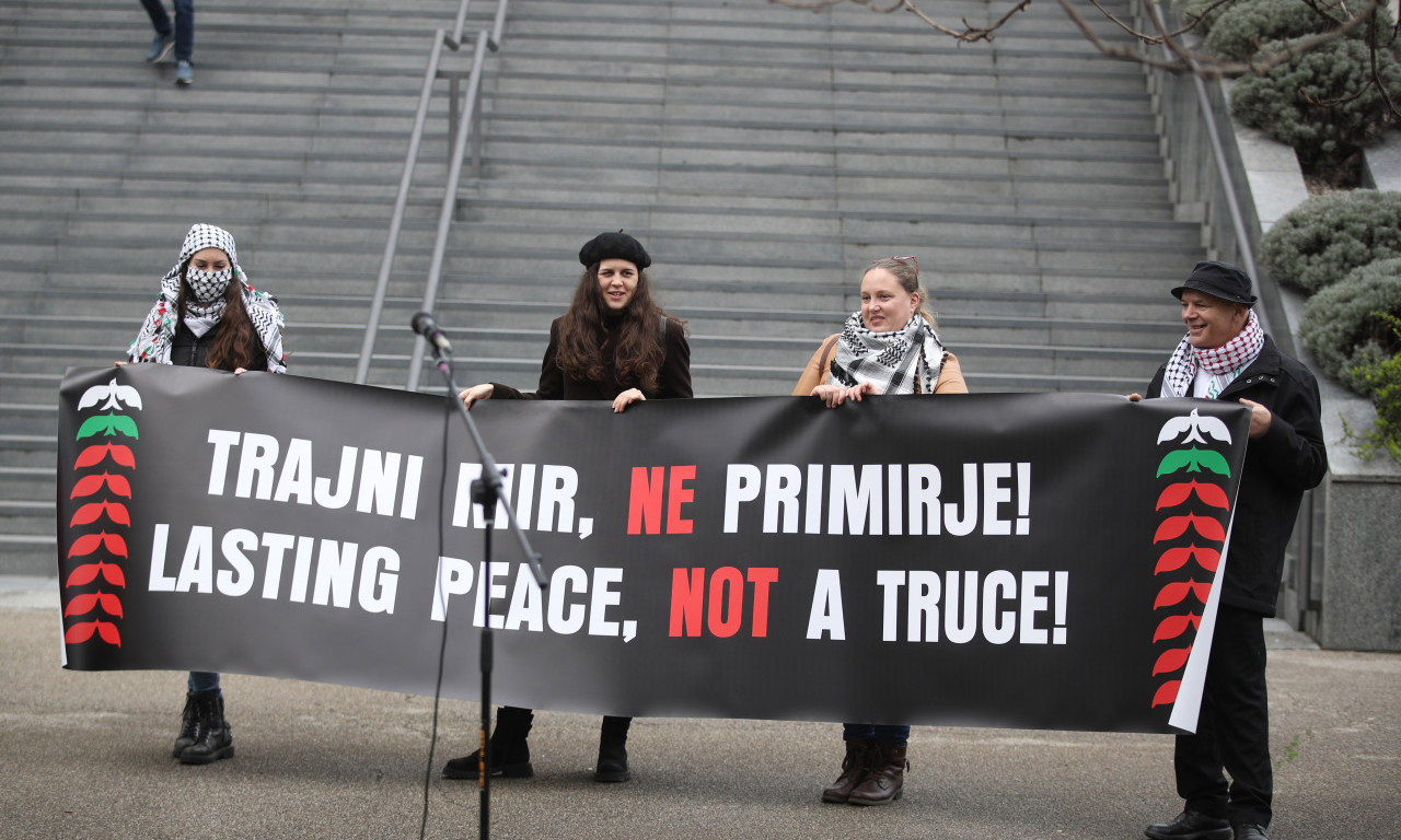 Ovo više nije RAT, već GENOCID! Ispred izraelske ambasade u ZAGREBU održan propalestinski PROTEST (FOTO)