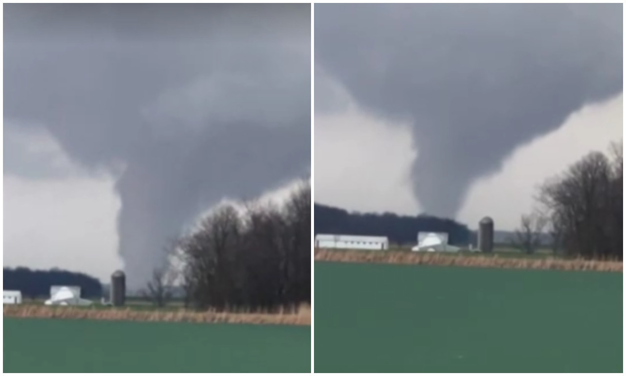 PANIKA U AMERICI! Pogledajte zastrašujuć snimak TORNADA kako kosi sve pred sobom, na DESETINE povređenih (VIDEO)