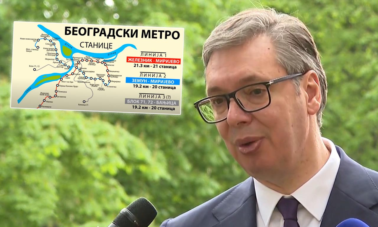 BEOGRAD ĆE ZA 4 GODINE IMATI METRO! Predsednik Vučić otkrio NOVE PLANOVE, evo ko bi mogao da UPRAVLJA time