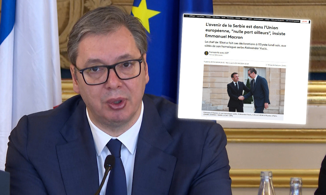 Ovako su FRANCUSKI MEDIJI videli VUČIĆEVU POSETU MAKRONU! U prvom planu je REČENICA na koju je SRBIJA PONOSNA (FOTO)