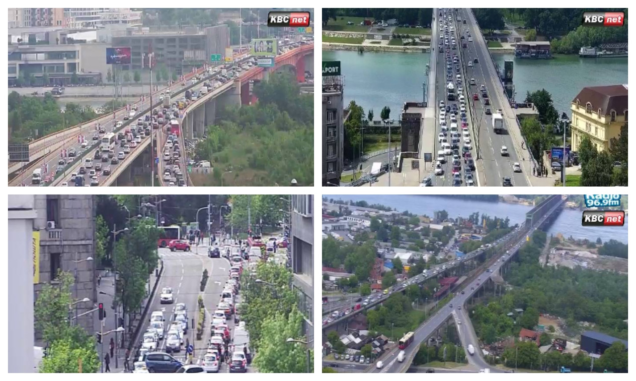 HAOTIČNO NA ULICAMA BEOGRADA! Ogromne GUŽVE na sve strane: Popodne će tek da bude HAOS! (FOTO)