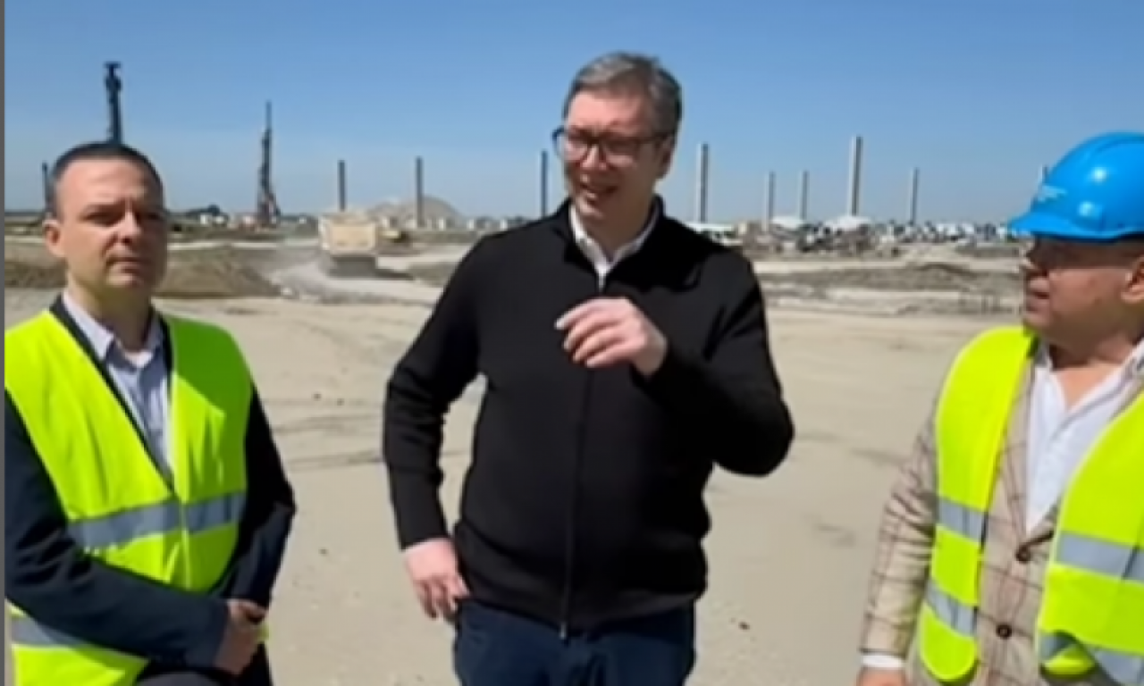 Na GRADILIŠTU "vri kao u košnici": Vučić i Mali obišli radove na EXPO 2027 (VIDEO)