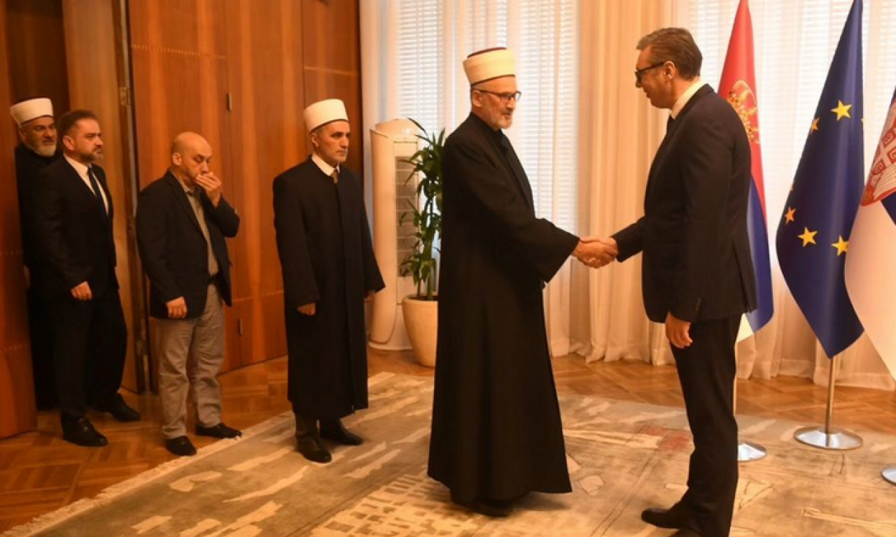 Predsednik VUČIĆ se sastao sa delegacijom ISLAMSKE ZAJEDNICE U SRBIJI! (FOTO)