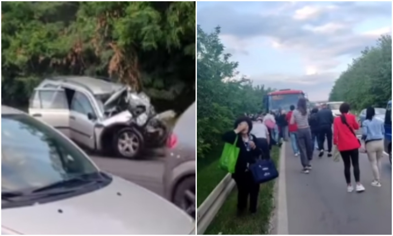 DIREKTAN sudar AUTOBUSA I AUTOMOBILA kod Malog Požarevca: Poginuo vozač, više od 30 osoba povređeno