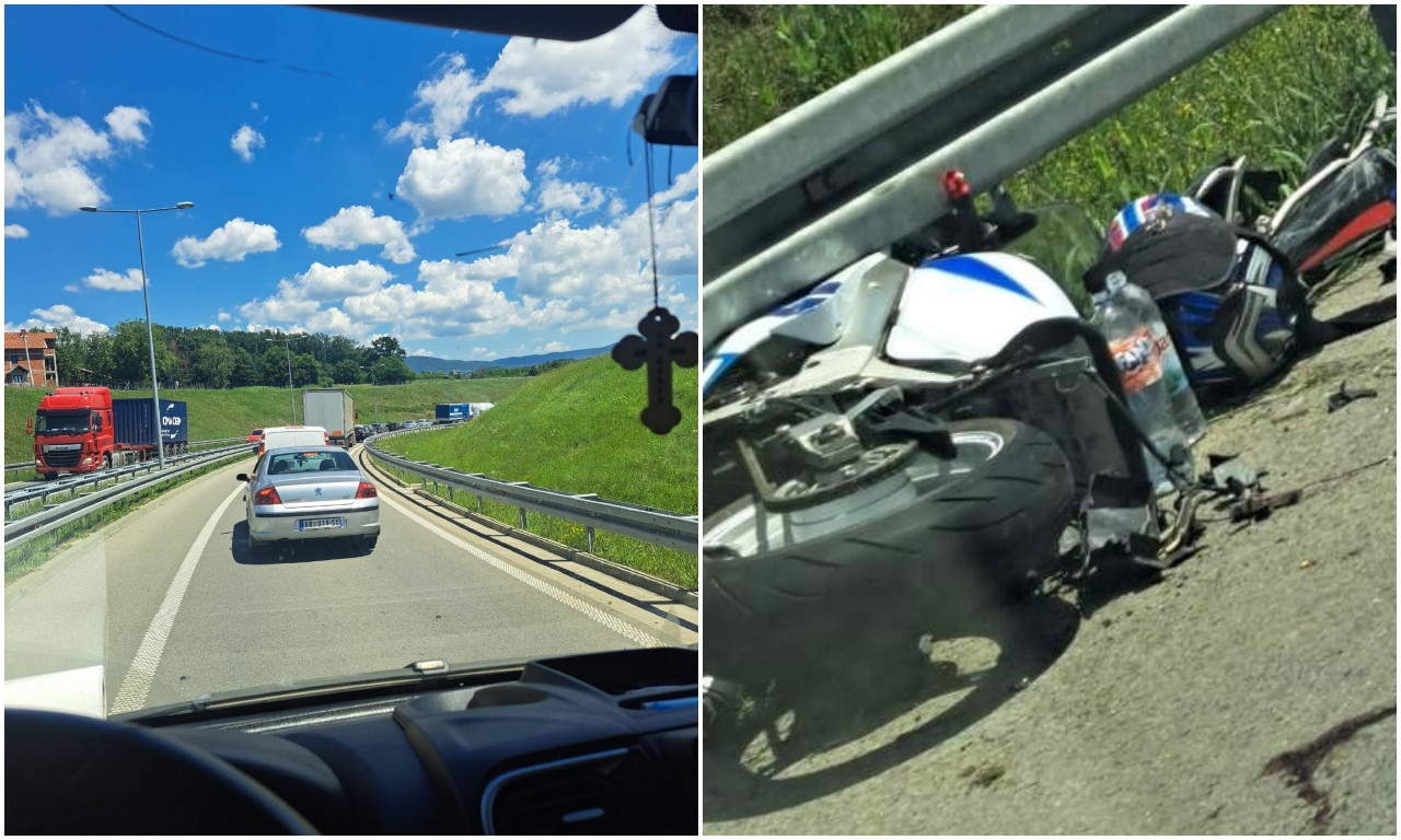 Jeziv udes na AUTO-PUTU MILOŠ VELIKI: MOTOROM SLETELI SA PUTA i UDARILI U BANKINU (FOTO)