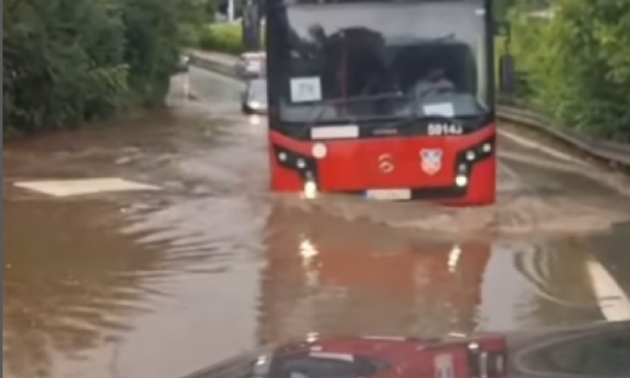 KUPANJE NA AUTOKOMANDI! Hit snimak, ISTRČALI IZ AUTOBUSA, a onda SKOK U POTOP! (VIDEO)