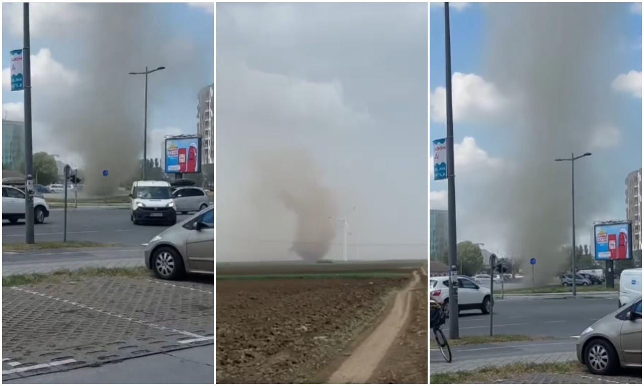 NEVEROVATAN PRIZOR IZNENADIO NOVOSAĐANE! Svi se pitaju kakav je ovo VRTLOG nasred grada: Liči na TORNADO, ali... (VIDEO)