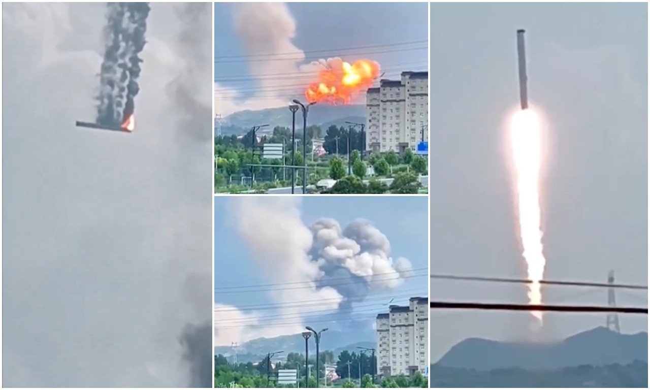 INCIDENT OGROMNIH RAZMERA! KINEZI slučajno lansirali RAKETU, letelica pala blizu grada, pa IZAZVALA POŽAR (VIDEO)