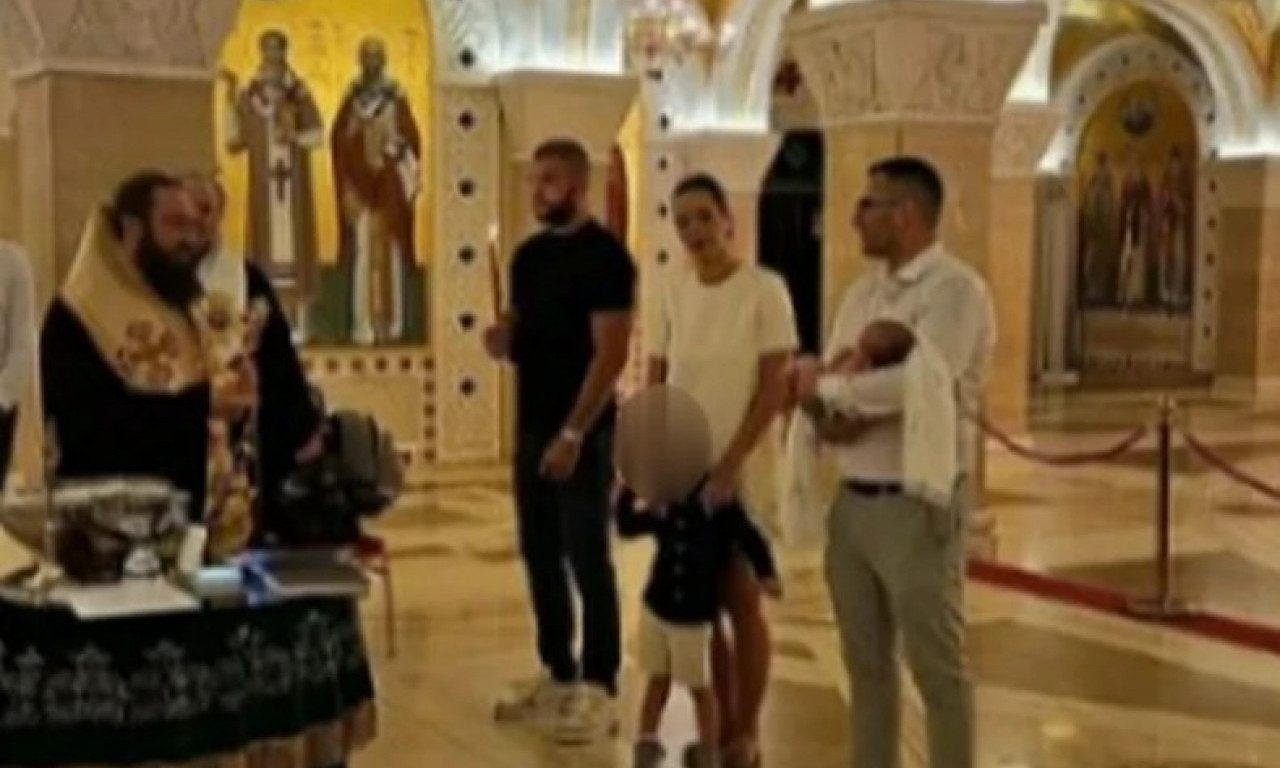 Veljko i Bogdana u TAJNOSTI krstili sina Isaiju: Na krštenju dva episkopa i duhovnik porodice Ražnatović