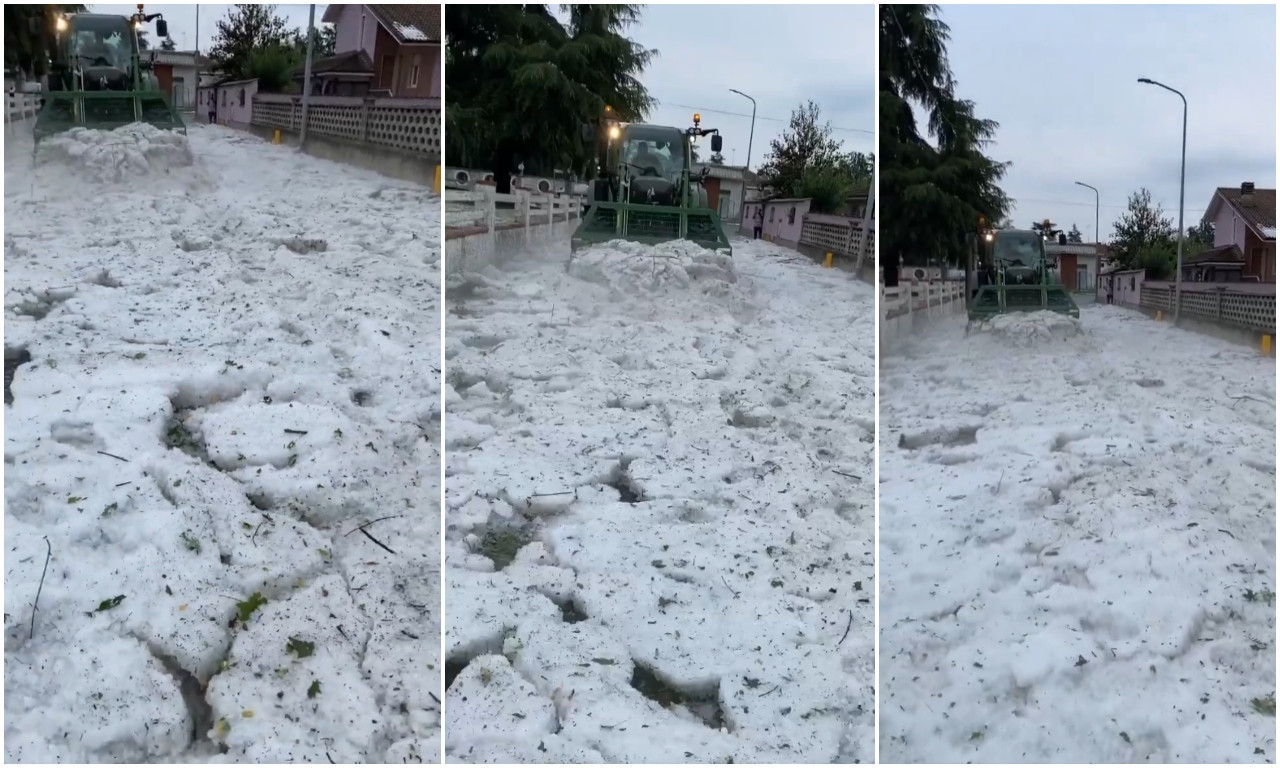 NEVEROVATAN PRIZOR U ITALIJI! Sneg VEJE U JULU, žestoko nevreme praćeno gradom paralisalo ovu zemlju