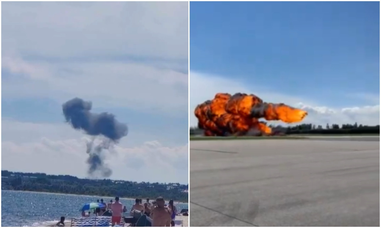 Pogledajte jezive SNIMKE PADA AVIONA: "Letelica je bila jako NISKO, a onda je buknuo PLAMEN!" Drama u Poljskoj!  (VIDEO)