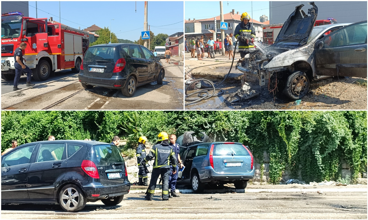 Drama u Rakovici: Vatrogasci SPASILI RODITELJE i BEBU, automobil im se zapalio u toku vožnje