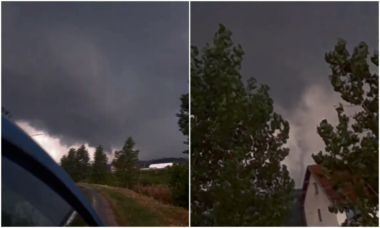 CRNO NEBO KOD POŽEGE izazvalo APOKALIPTIČNE scene! Usnimljena pojava nalik na TORNADO, kreće opasno NEVREME (VIDEO)