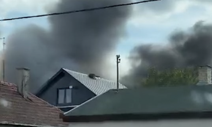 VELIKI POŽAR U SOMBORU! Vatra se širi KA KUĆAMA, građani u strahu - VODOM IZ KOFA gase stihiju (VIDEO)