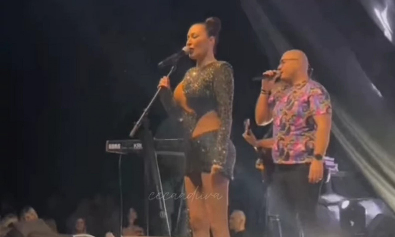 Ceca Ražnatović na koncertu u PROVOKATIVNOM izdanju: Kratka haljina sa prorezima raspametila masu (VIDEO)