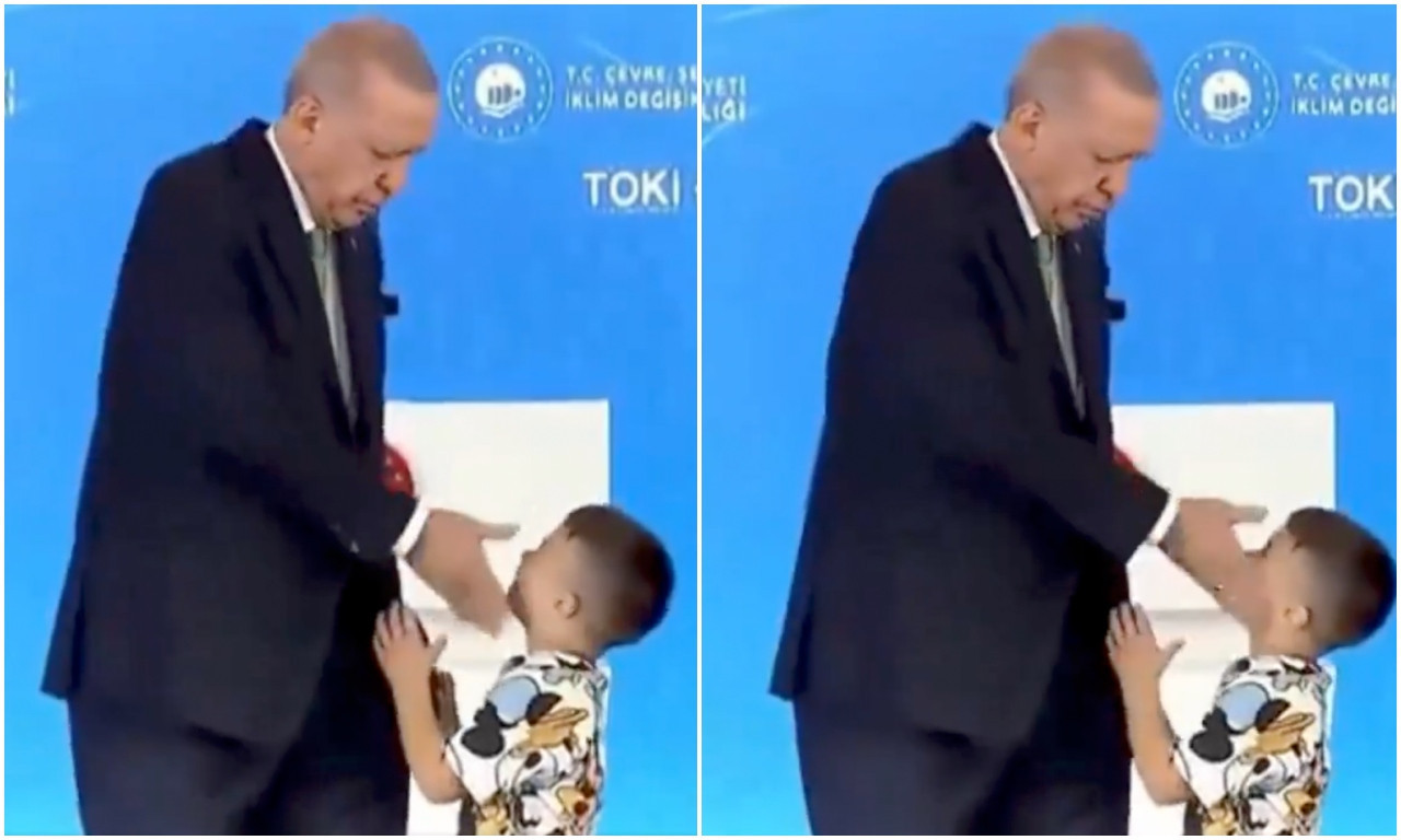 Erdoganove VASPITNE METODE: Turski predsednik OŠAMARIO DEČAKA KOJI NIJE HTEO DA MU POLJUBI RUKU! (VIDEO)