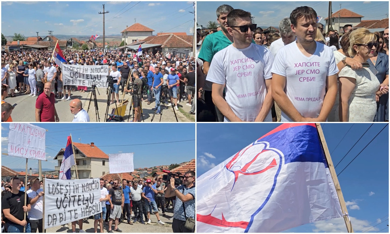 "Svaki dan trpimo TEROR, a SVET ĆUTI!" U Pasjanu PROTEST zbog hapšenja petorice Srba, evo šta traže