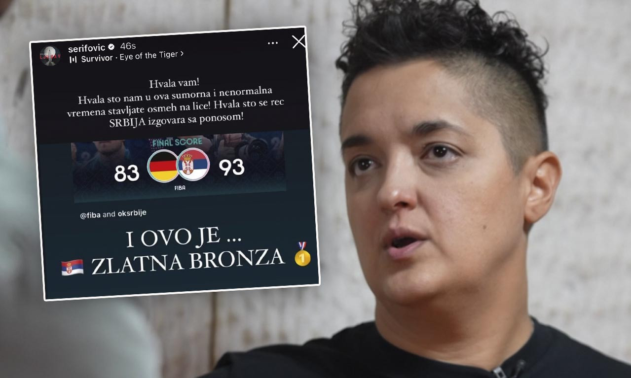 Marija Šerifović izrazila ZAHVALNOST našim košarkašima: "Ovo je ZLATNA BRONZA!"