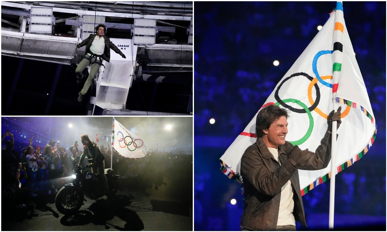 SPEKTAKULARNI SKOK TOMA KRUZA sa krova STADIONA! Pogledajte kakve je akrobacije izveo na zatvaranju OI (FOTO+VIDEO)