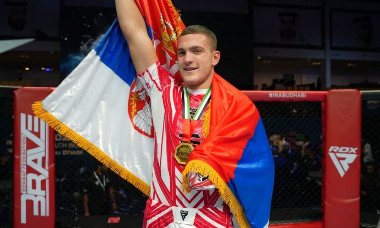 JOŠ JEDNO ZLATO ZA SRBIJU! MMA borac Nemanja Blagojević je novi ŠAMPION SVETA