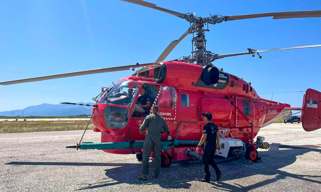 Helikopter Srbije gasi POŽAR na području Srebrenice! VATRA se širi nepristupačnim terenom