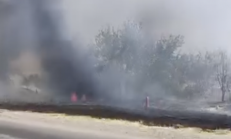 VELIKI POŽAR U NOVOM SADU! Gori DEPONIJA, gust crni dim se širi duž puta (VIDEO)