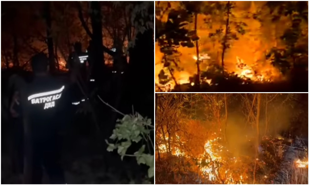 POGLEDAJTE KAKO GORI KOD ARANĐELOVCA! Požar na nepristupačnom terenu, gašenje u TOKU (VIDEO)